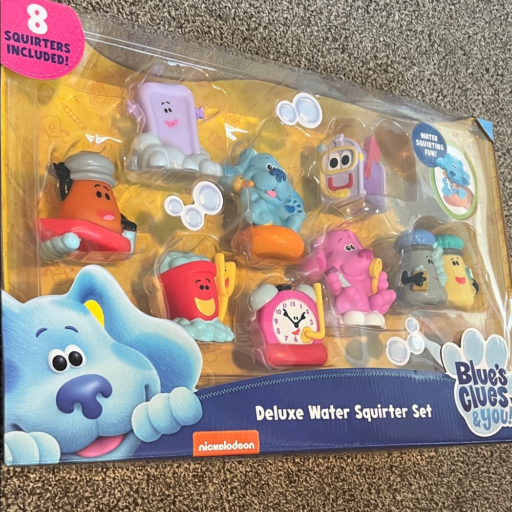 BNWT Nickelodeon Blue’s Clues & You! Deluxe Water Squirter Set w/8 squirters! - Picture 2 of 5